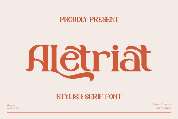 Aletriat: A Serif Font for Real-World Design