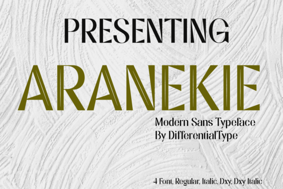 Aranekie Font: Modern Sans Serif for Creative Projects