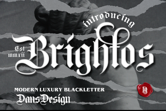 Brightos: A Bold Blackletter for Creative Branding