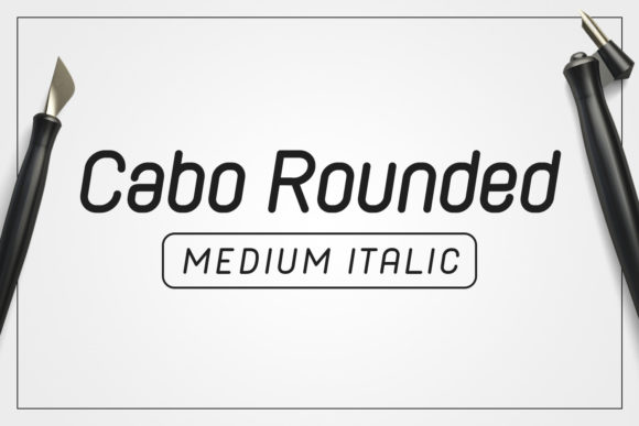 Cabo Rounded Medium Italic Font