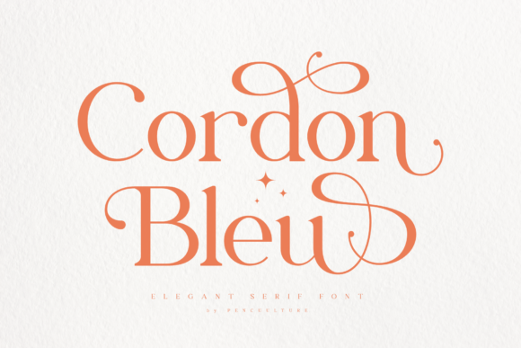 Cordon Bleu: A Serif Font for Elegant Design