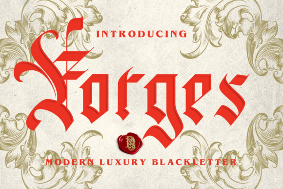 Forges: A Bold Blackletter Font