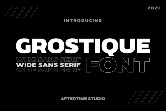 Grostique: A Bold Sans Serif for Daring Designs