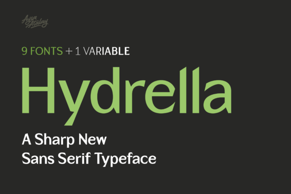 Hydrella: A Modern Font for Editorial Design