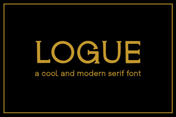 Logue: A Modern Serif Font for Creative Design