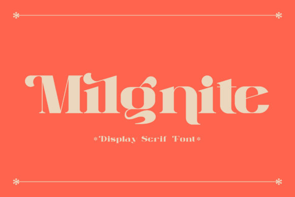 Milgnite: A Bold Serif for Designers