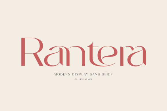Rantera: A Modern Typeface for Elegant Design