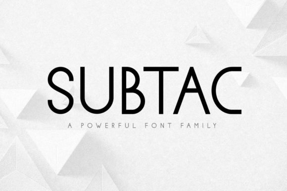 Subtac: A Modern Font for Creative Makers