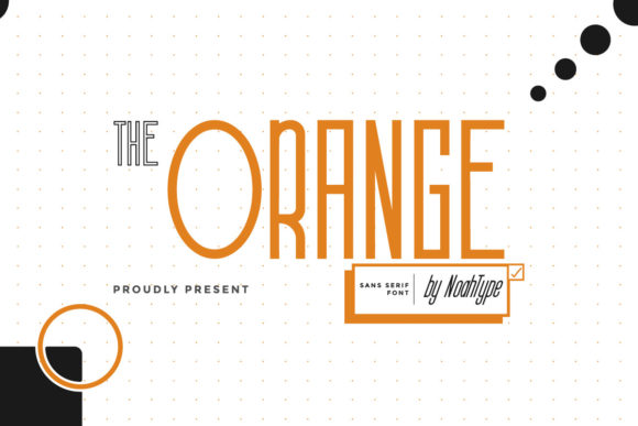 The Orange: A Modern Font for Creative Projects